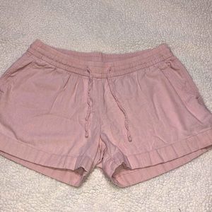 Old Navy Linen Blend Tie Front Shorts